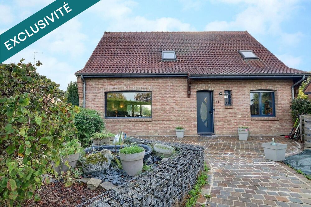 Vente Maison Joli pavillon de brique, aux beaux espaces de vie, sur sous-sol  complet . Etre au contact de la nature, c'est ici ! Caudry