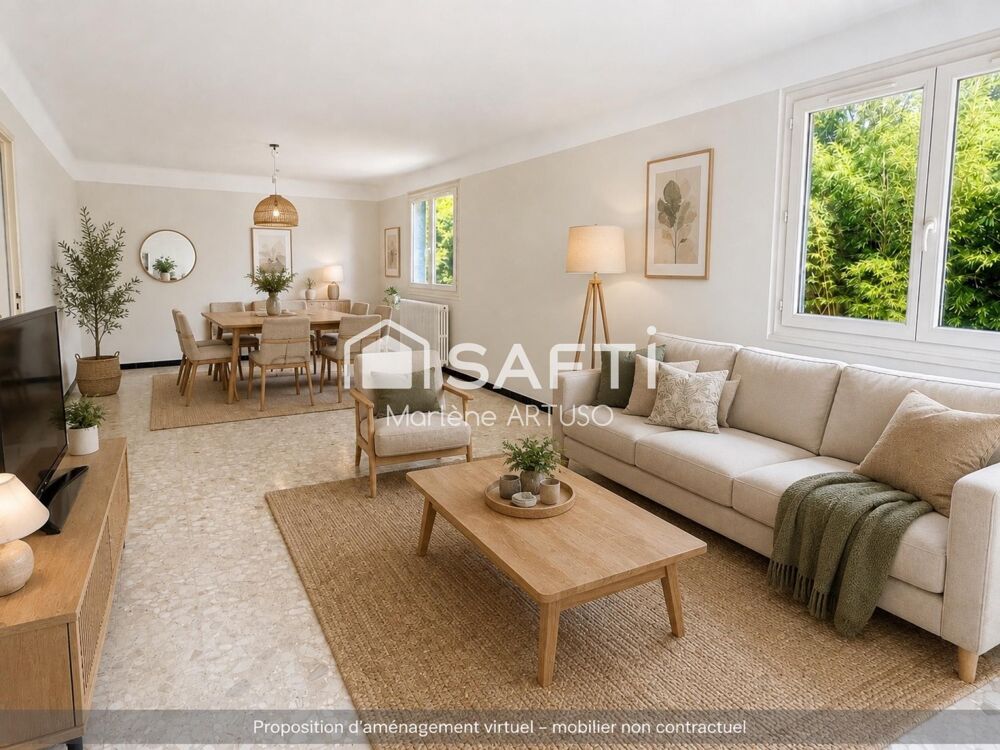 Saint Jean du Falga : Maison de plain-pied 120 m² - 4 chambres - Terrain 806 m²