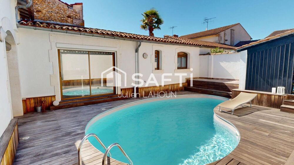Vente Maison Maison de ville atypique avec piscine et garage – Cœur de ville au calme absolu Cognac