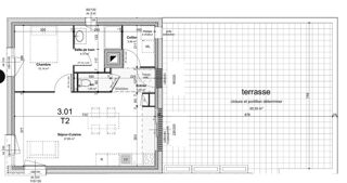  Appartement � vendre 2 pi�ces 51 m�