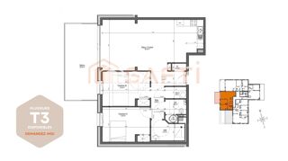  Appartement à vendre 3 pièces 84 m²