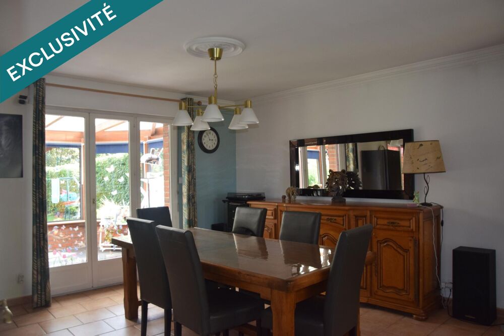 Vente Maison Pavillon individuel brique 4chambres semi plain pied. Aniche