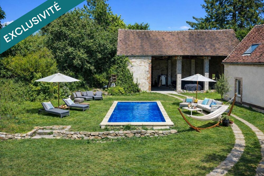 Ancien corps de ferme de 296m²  5 chambres - À 12 min de Sens