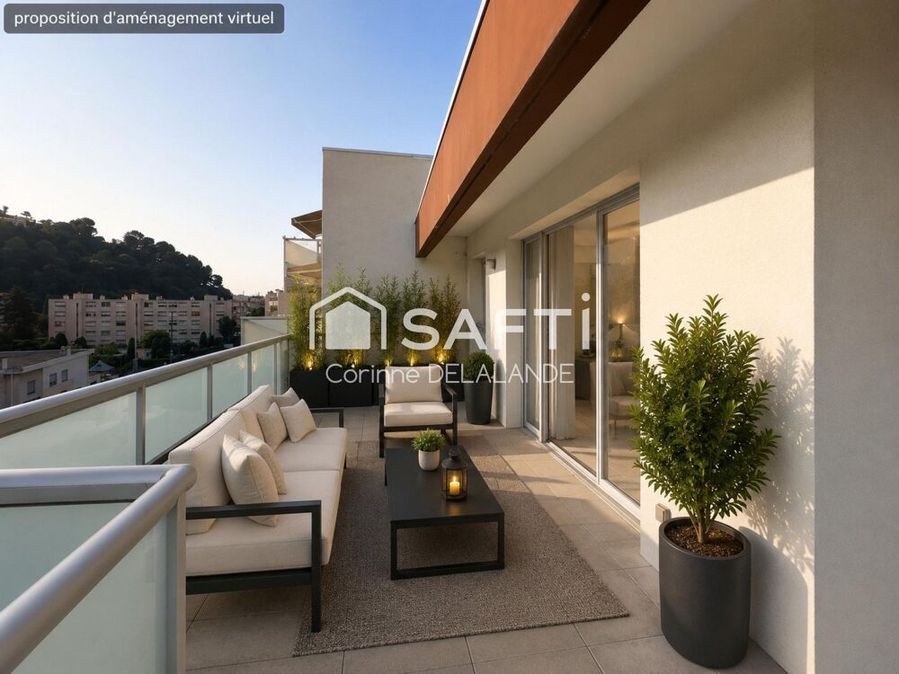 Vente Appartement Magnifique 3 pièces 62m2, terrasse, vue dégagée Cagnes-sur-mer