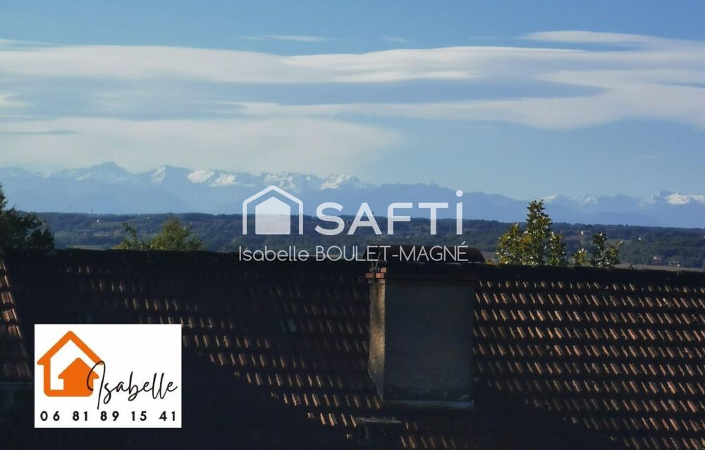 Vente Maison Maison traditionnelle de plain-pied avec extension possible, beau jardin, vue sur les Pyrénées. Saint-lanne