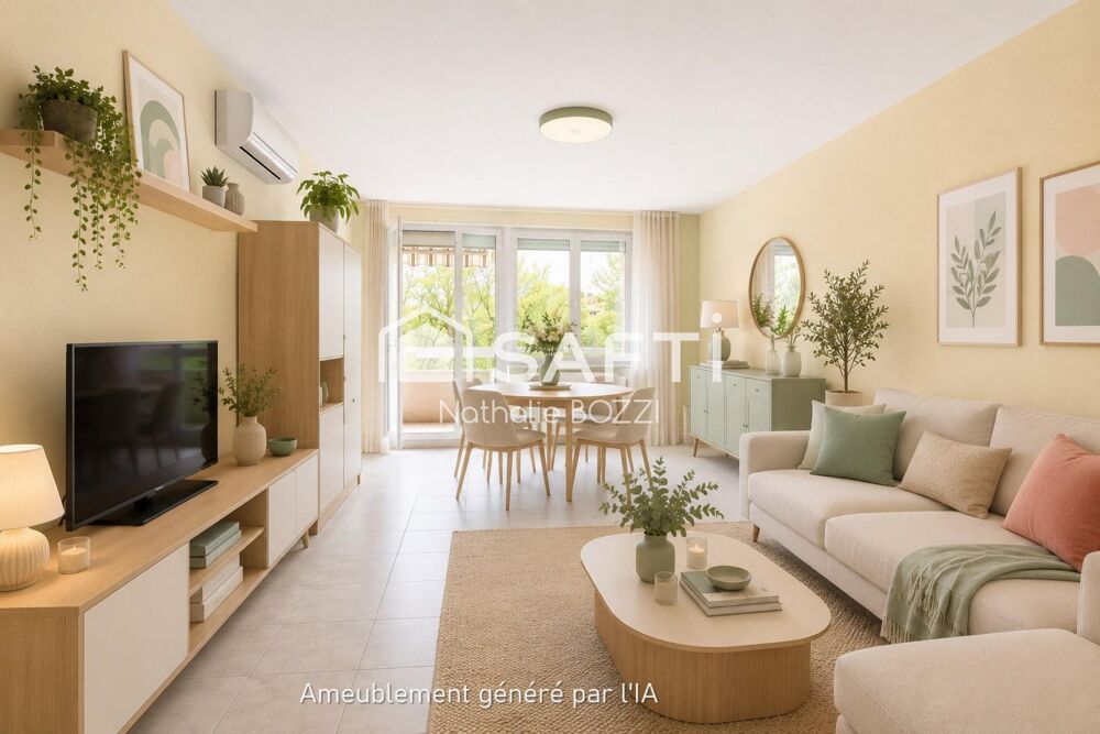 T4 climatisé à Echirolles Village de 83m2 avec terrasses