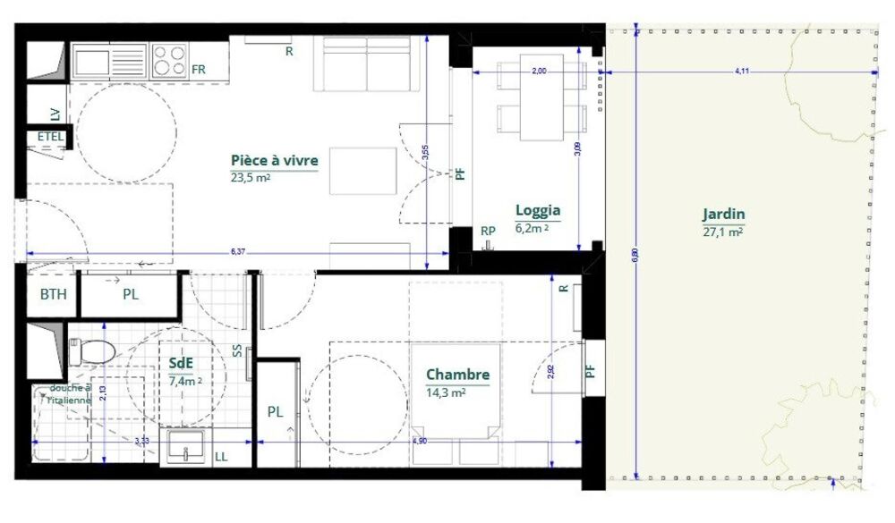 Vente Appartement Plus que 4 opportunités pour devenir propriétaire au Domaine Bellevue ! Leognan