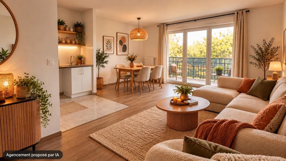 Vente Appartement BOUAYE – PLEIN CENTRE – T3 AVEC BALCON, ASCENSEUR ET STATIONNEMENT PRIVATIF Bouaye