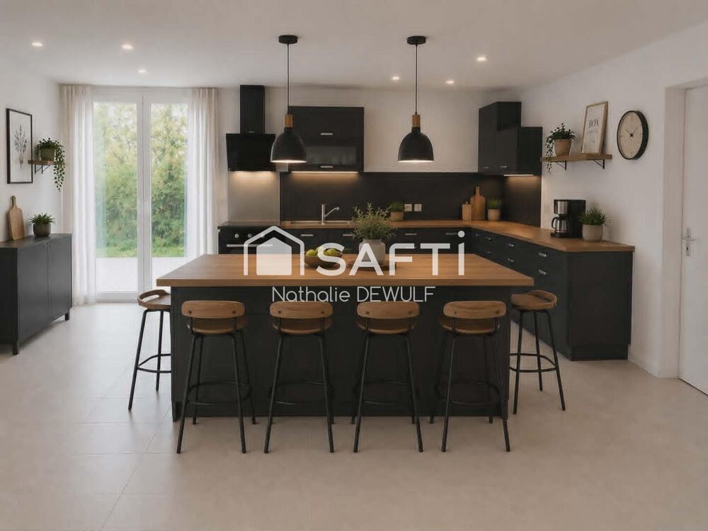 Vente Maison Entre CHAMBRY et SAINT-ERME et à 12km de MARLE MAISON RENOVEE 3 CHAMBRES JARDIN GARAGE POMPE E A CHALEUR AIR AIR BALLON THERMODY Montigny-le-franc