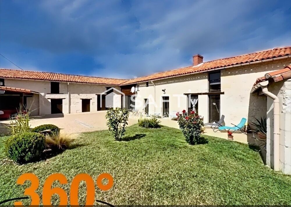CACHET EXCEPTIONNEL - maison avec dépendances et jardin arboré
