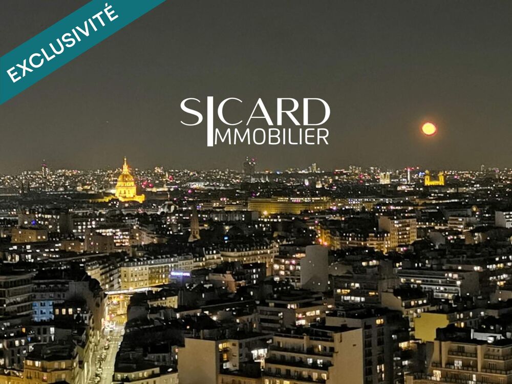 Vente Appartement 30e étage - Vue Paris & Invalides Paris 15