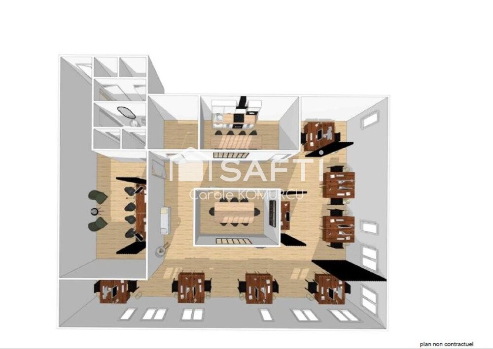   Bureau, plateau 184m²  PMR  avec ascenseur à ACHERS Acheres