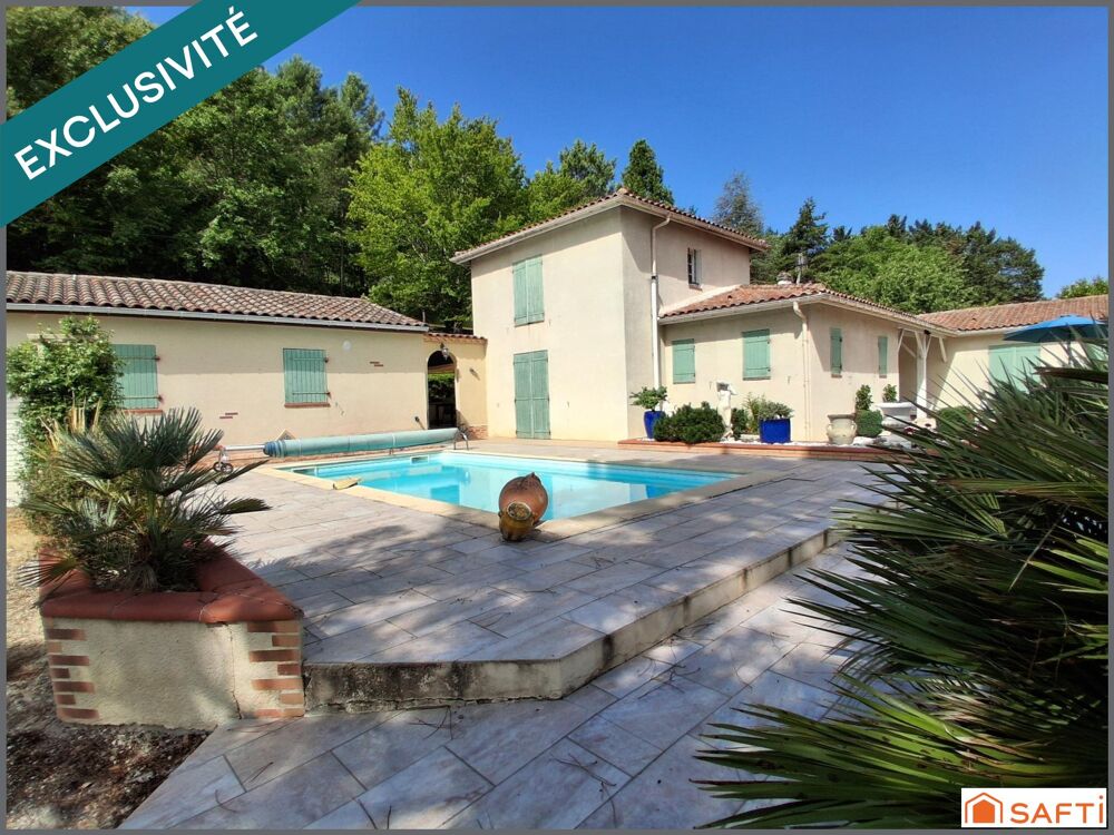 Maison 165m2, 3/4 chambres, piscine, garage, terrain 6033m2