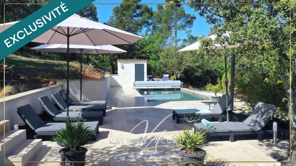 FLASSANS-SUR-ISSOLE : Maison de plain-pied de 110 m² sur un terrain de 3163 m² avec 3 chambres, piscine...