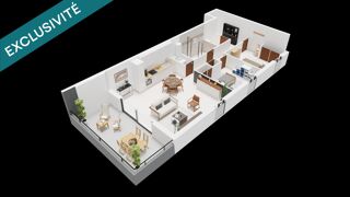  Appartement à vendre 3 pièces 139 m²