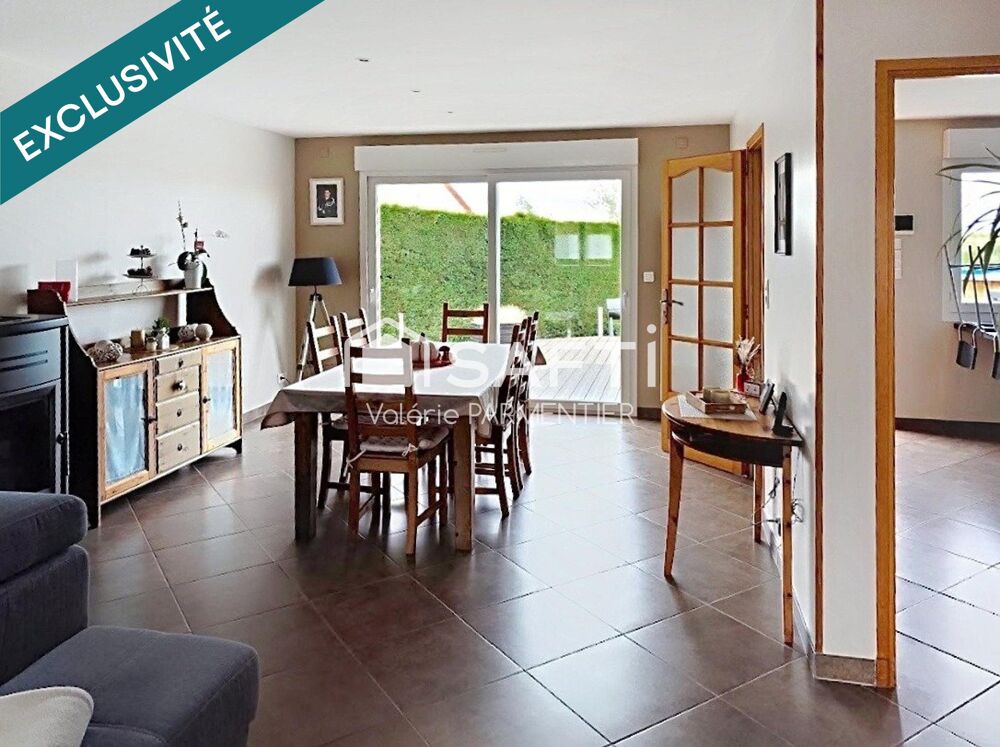 Maison 4 chambres + bureau, sur sous sol complet