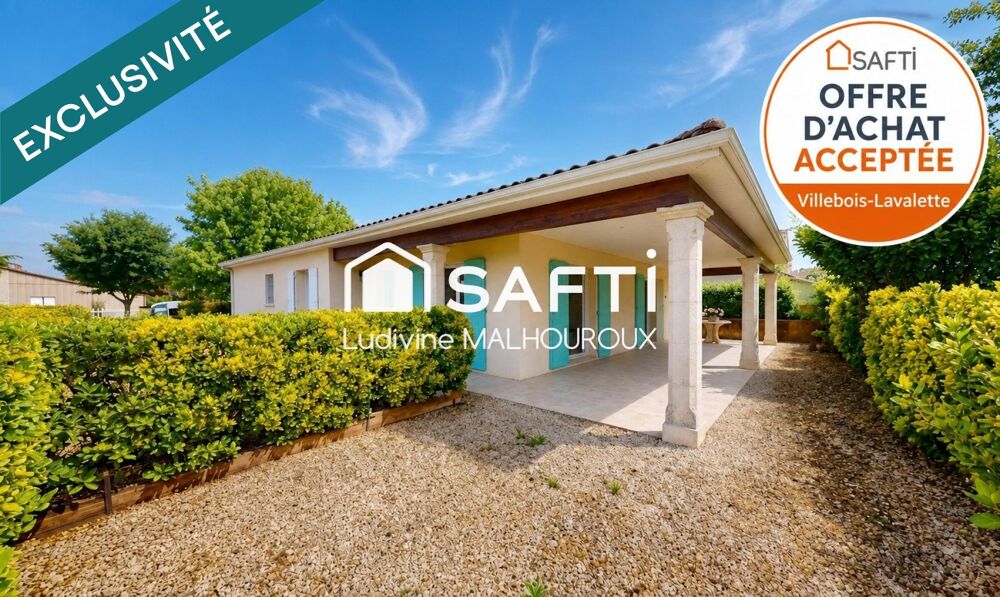 Maison de plain-pied  3 chambres  un garage - Terrain clos 