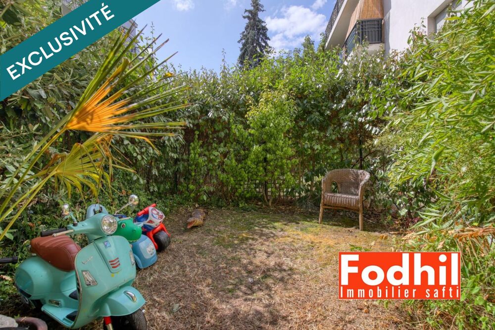 Appartement 3 pièces 62 m² avec terasse et jardin, parking et cave.