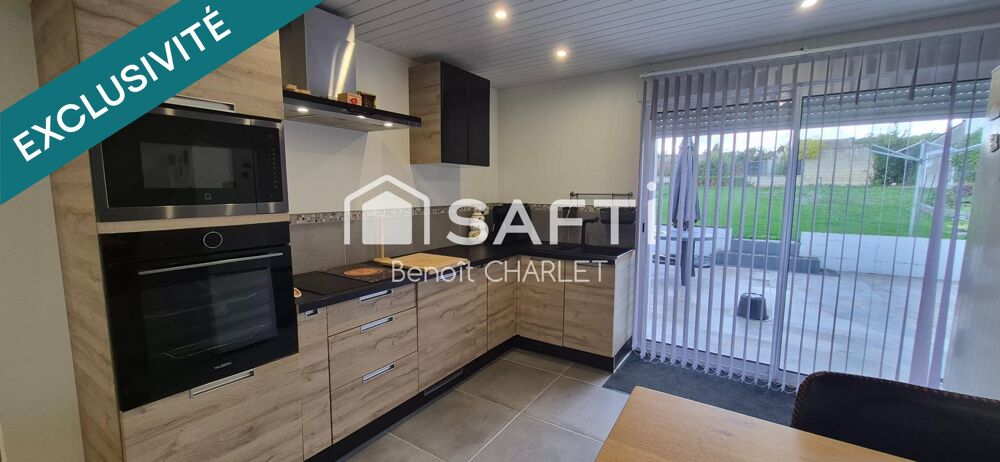 Vente Maison Exclusivité SAFTI à Lécluse : maison rénovée de 4 chambres avec terrasse et grand garage, au calme. Lecluse