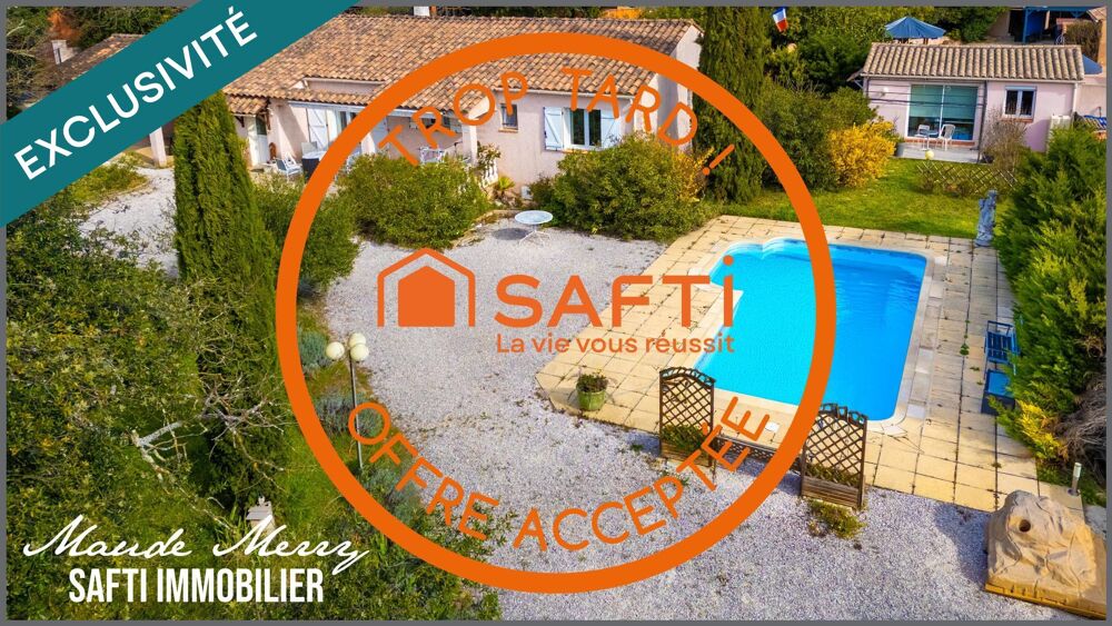 Vente Maison Villa plain-pied d'environ 120 m2 - 4 chambres et 2 salles d'eau - dépendance d'environ 28 m2 aménagée en un studio avec salle d Gareoult