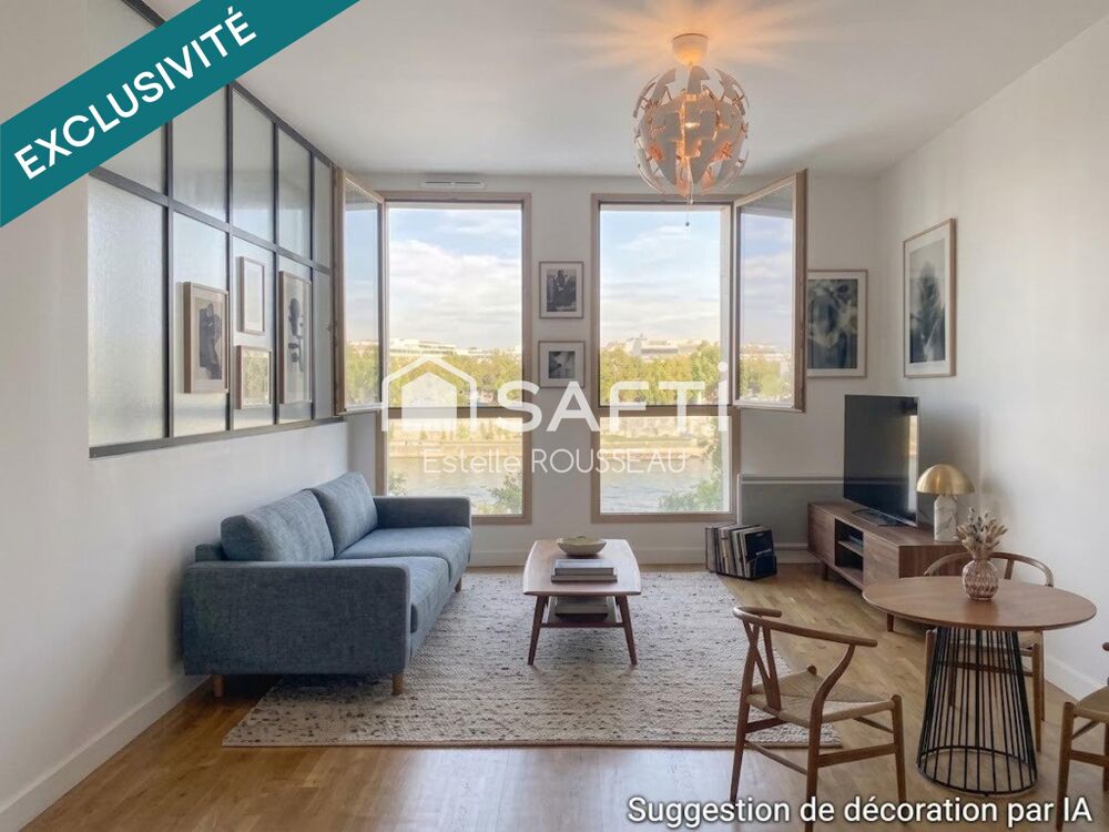 Vente Appartement T2 lumineux vue sur Seine, commodités à 2 pas Paris 13
