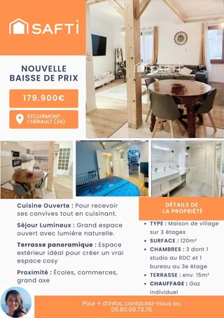  Maison à vendre 5 pièces 120 m²