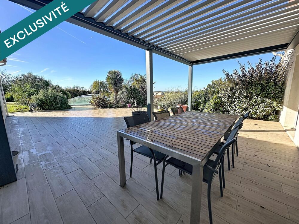 Vente Maison Maison familiale de 200 m²  , 4 chambres , bureau ,sous-sol ,  piscine, grand terrain et vue dégagée à Villesèque Villeseque