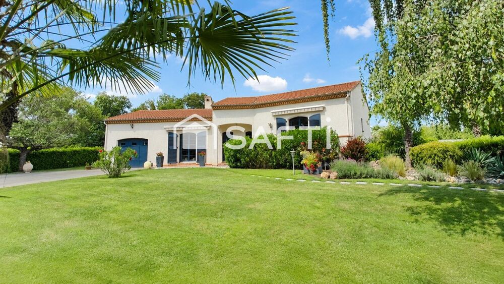 Maison de plain-pied avec piscine, dépendances et plus dun hectare de terrain