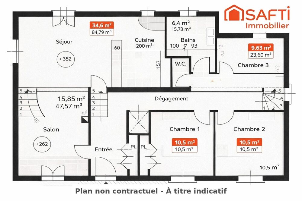 Maison 5 pièces de 100m²