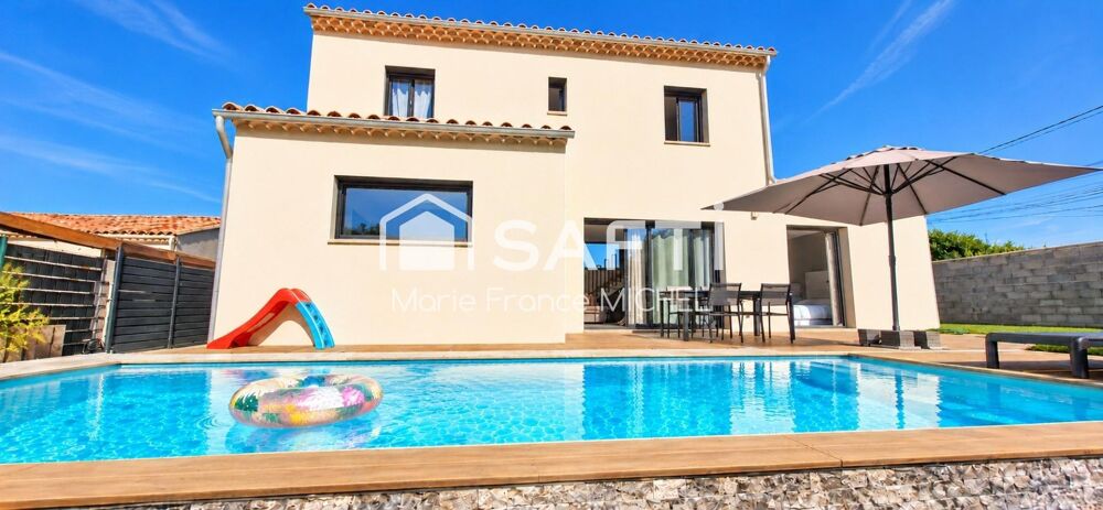 Vente Maison Superbe maison contemporaine de 125 m² avec piscine, garage et terrain de 505 m². 4 chambres, suite parentale, séjour de 56 m² e Pernes-les-fontaines