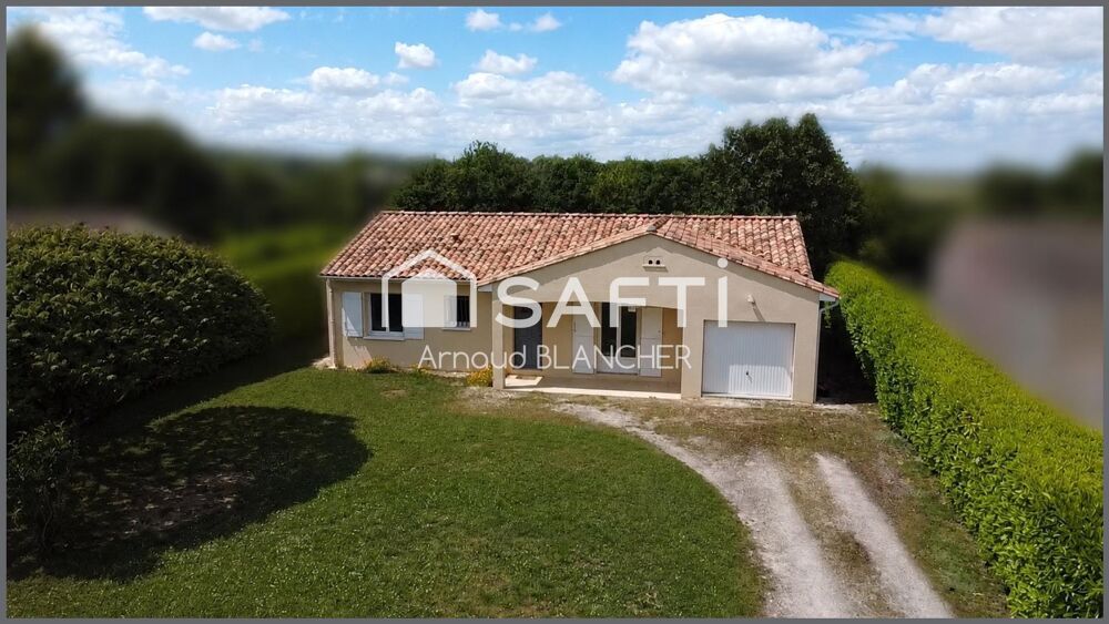 Vente Maison Pavillon plain-pied, trois chambres, salle de bain, garage, jardin. Angouleme