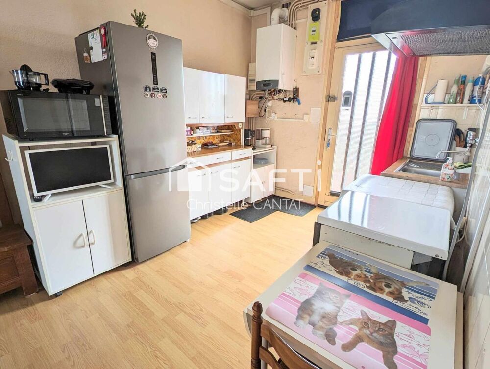 Appartement F3, 61m², garage, jardin