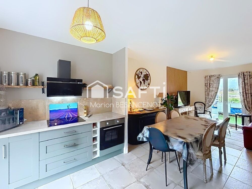 Maison de plain pied T3 de 60m² avec jardin et piscine