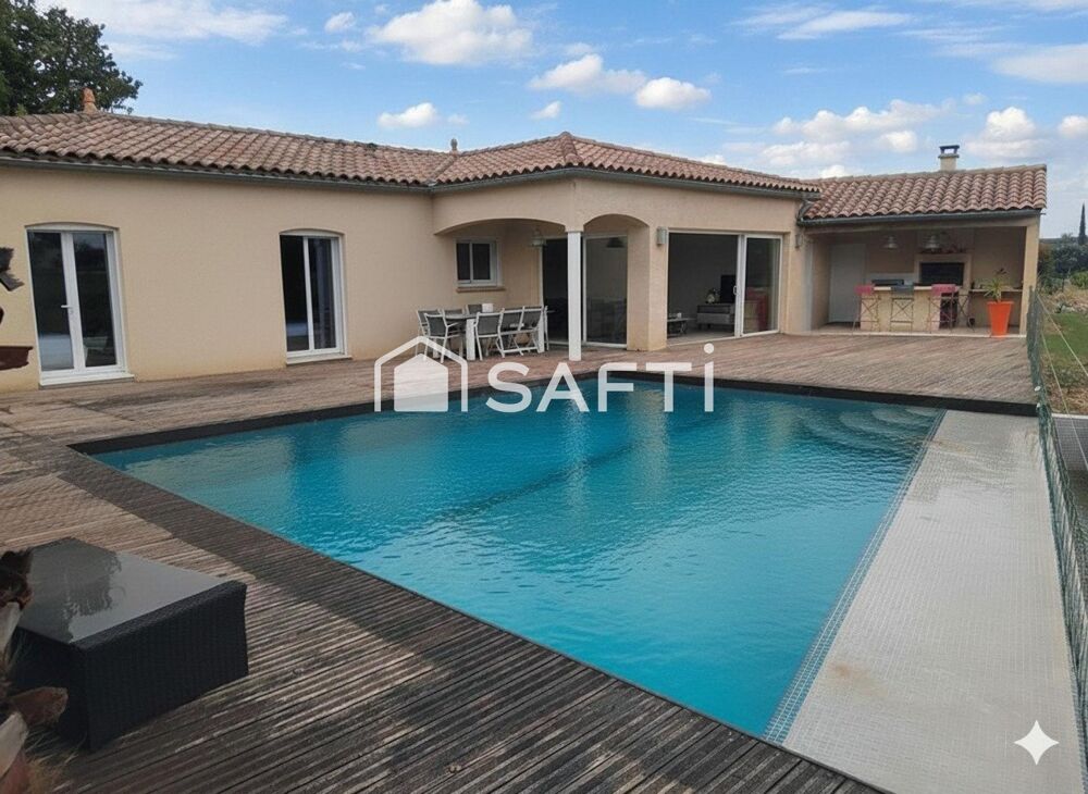 Vente Maison Pavillon familial,4 chambres,piscine,belle parcelle Saint-couat-d'aude