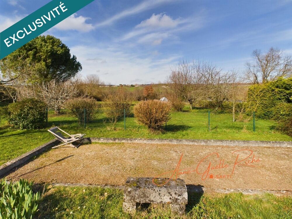Vente Maison RARE : CHARENTAISE DE CHARME, VUE PANORAMIQUE  ET REVENU LOCATIF ASSUR� ! Semoussac