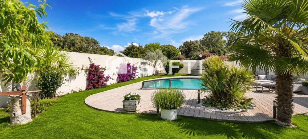 Maison contemporaine de plain?pied  150 m²  Piscine au sel  Terrain clos 1300 m²  Prestations haut de gamme