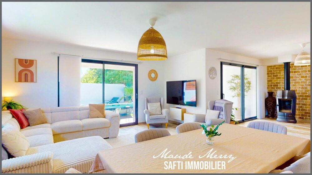 Villa contemporaine de plain-pied de 126 m2 - 3 chambres dont une suite parentale - un bureau - un garage de 35 m2 - chalet en b