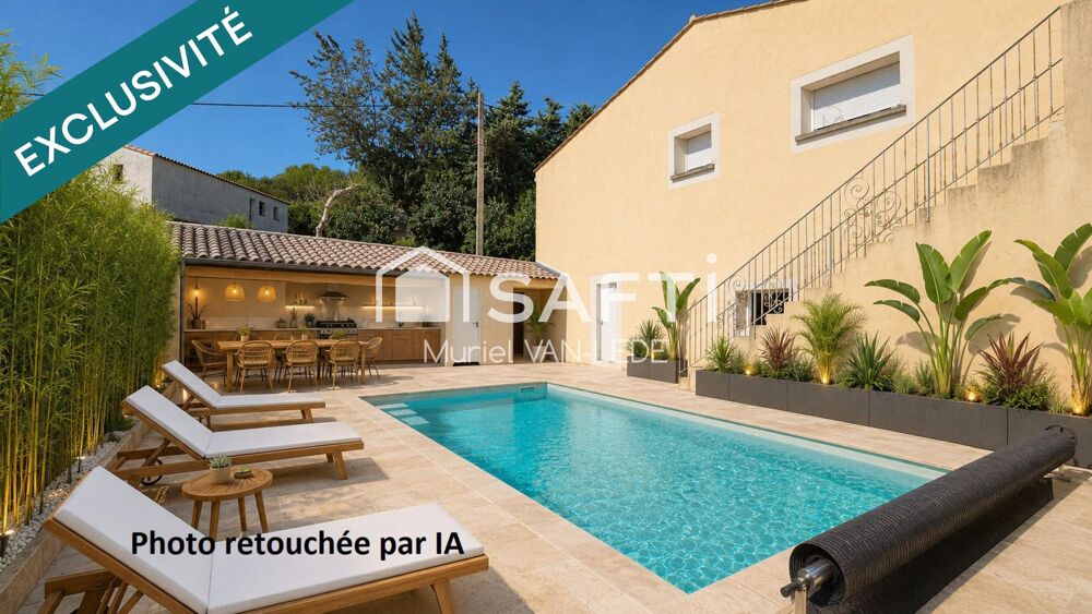 Maison 4 pièces avec piscine et garage de 110 m².