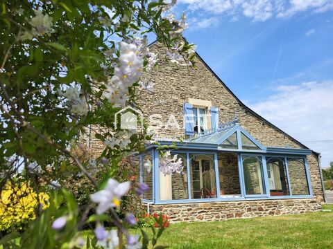   Charme de la pierre et vie de plain-pied au cœur de La Croix-Helléan Maison - 5 pièce(s) - 150 m²