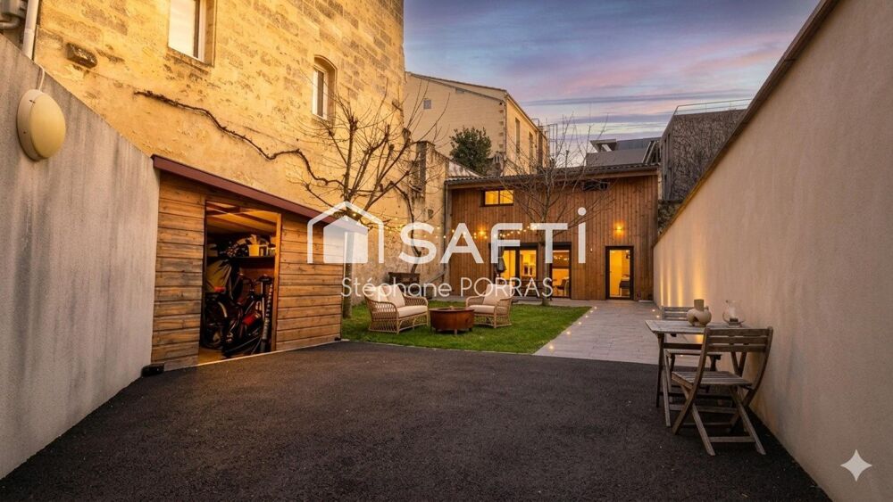 Maison 130m² Bordeaux : jardin, patio, 2 bureaux !