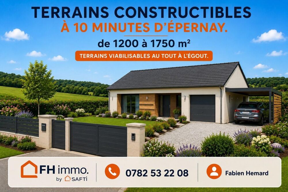 Vente Terrain TERRAIN A BÂTIR Montmort-lucy