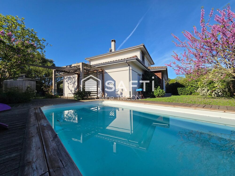Vente Maison Ludon – Maison 169m², 5 ch, piscine, garage, sans vis-à-vis Ludon-medoc