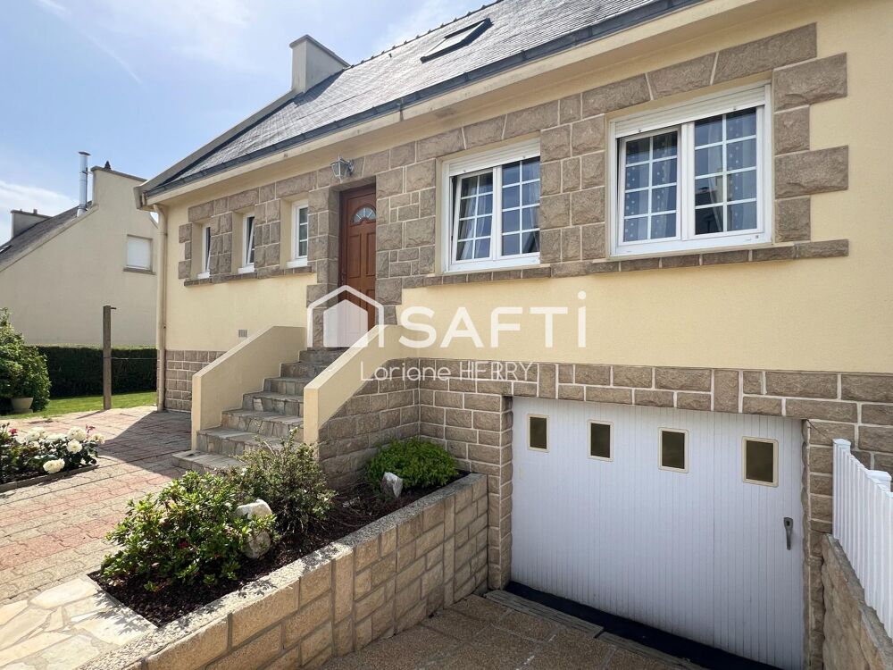 Vente Maison Maison familiale de 90 m² avec sous-sol complet, véranda et jardin arboré Dirinon