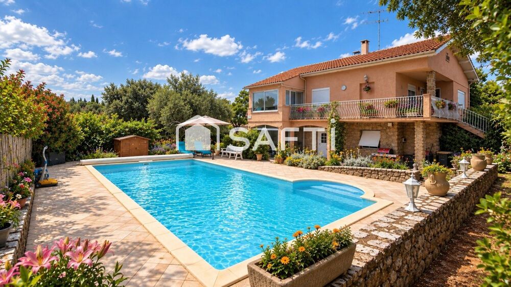 Vente Maison Maison 180m2 avec piscine, 3 garages, un T2, terrain 1230m2 Beziers