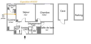  Appartement � vendre 2 pi�ces 43 m�