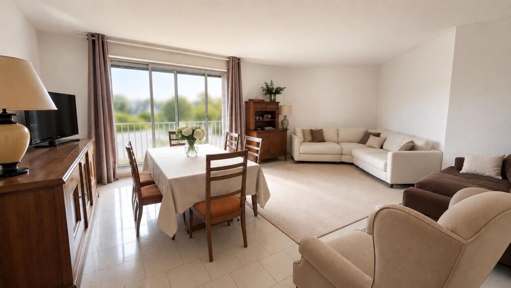 Grand T2 de 60 m2 avec cuisine indépendante, balcon, cave et parking