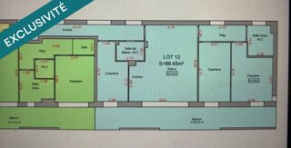  Appartement � vendre 4 pi�ces 89 m�