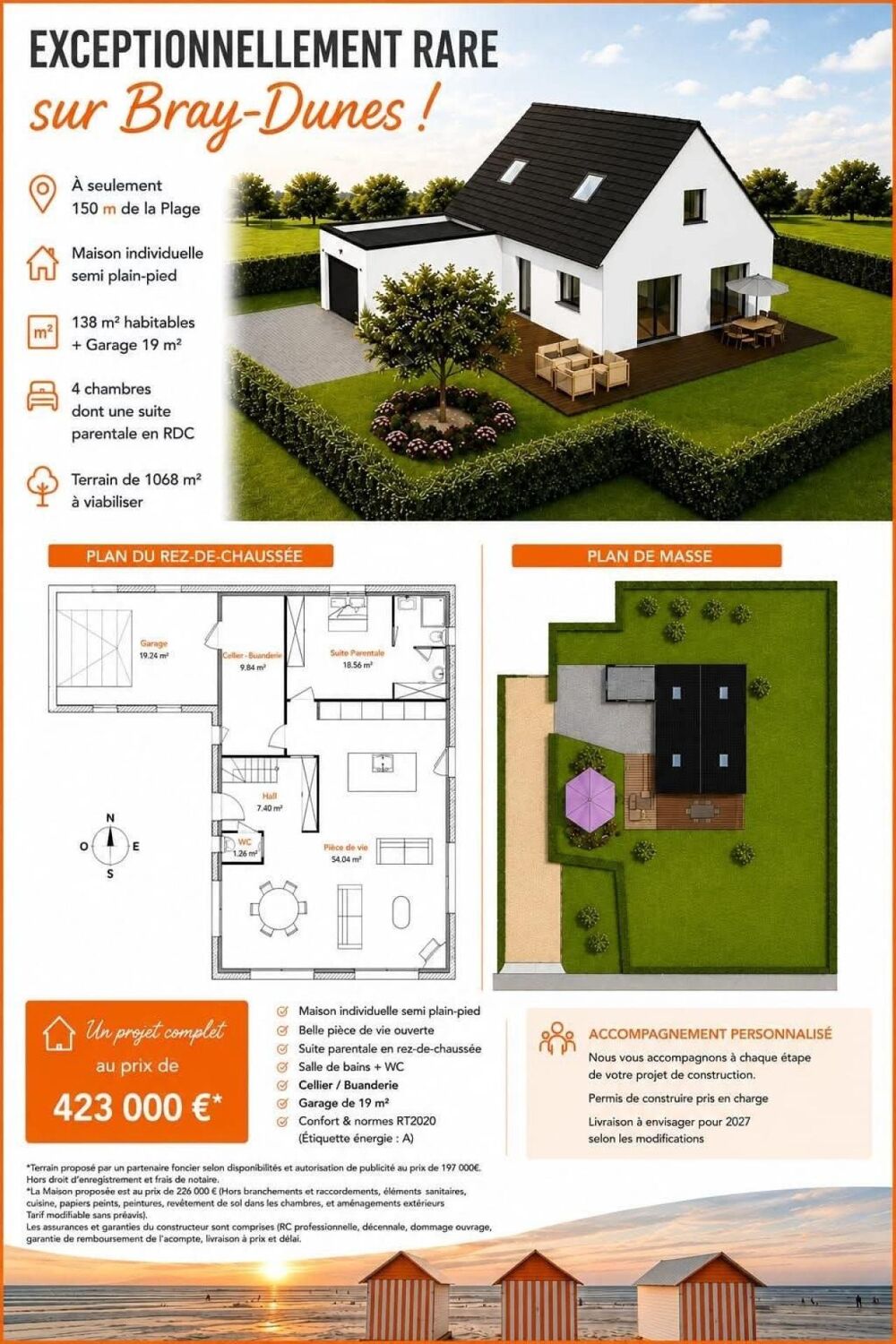 Vente Terrain Terrain constructible Bray-dunes
