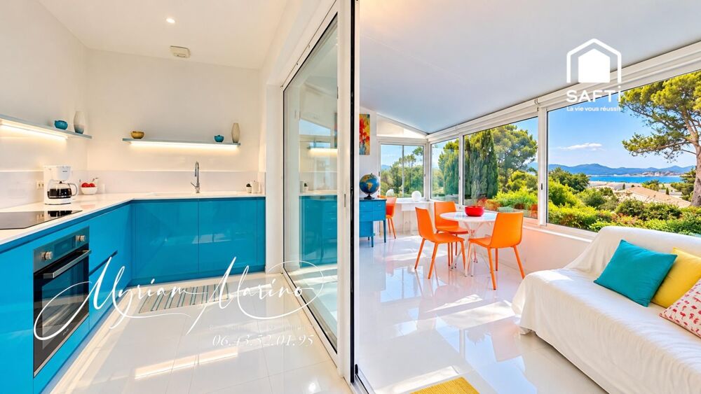 Saint-Aygulf  Villa rénovée 100 m², vue mer, studio indépendant, plages à pied