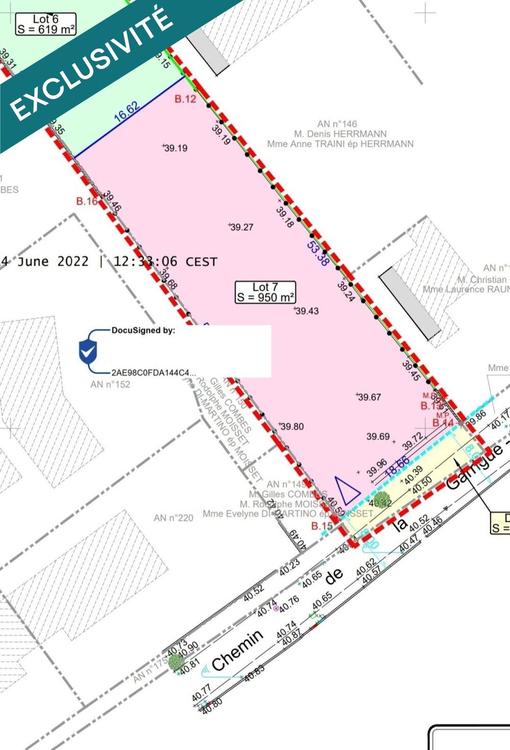 Vente Terrain 34800 CANET TERRAIN CONSTRUCTIBLE 950 M2 VIABILISE Canet